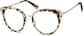 Angle view of Round Glasses 7819335 in Ivory Tortoiseshell thumbnail