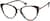 Angle view of Cat-Eye Glasses 7819639 in Dark Tortoiseshell thumbnail