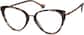 Angle view of Cat-Eye Glasses 7819639 in Dark Tortoiseshell thumbnail
