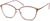 Angle view of Square Glasses 7819719 in Dusty Pink thumbnail