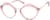 Angle view of Lip-Shaped Glasses 7819819 in Pink thumbnail