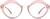 Front view of Lip-Shaped Glasses 7819819 in Pink thumbnail