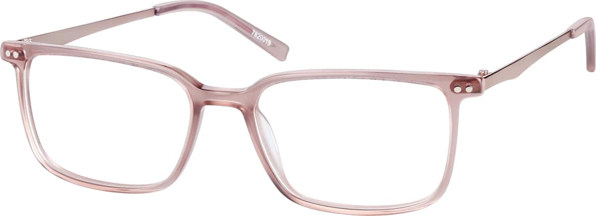 Pink Rectangle Glasses #7820019 | Zenni Optical