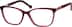Rectangle Glasses 7820218 in Red