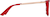 Side view of Square Glasses 7820418 in Red thumbnail