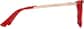 Side view of Square Glasses 7820418 in Red thumbnail