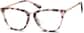 Angle view of Square Glasses 7820419 in Pink Tortoiseshell thumbnail