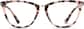 Front view of Square Glasses 7820419 in Pink Tortoiseshell thumbnail