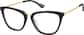 Angle view of Square Glasses 7820421 in Black thumbnail