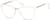 Angle view of Square Glasses 7820430 in White thumbnail
