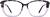 Front view of Rectangle Glasses 7820617 in Purple thumbnail