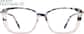 Front view of Rectangle Glasses 7820619 in Charcoal thumbnail