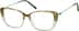 Rectangle Glasses 7820624 in Amber