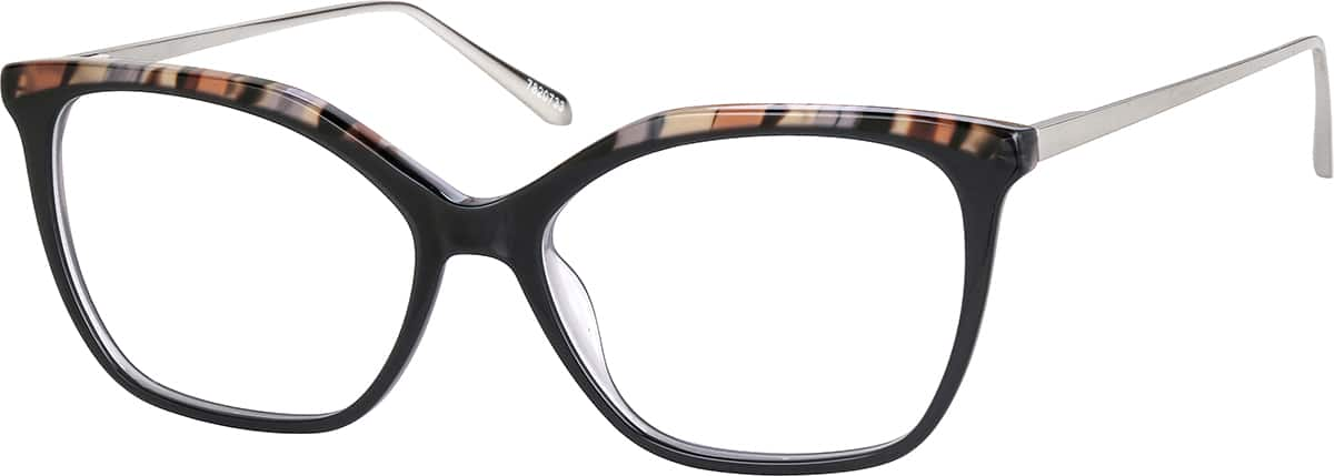 Angle view of Cat-Eye Glasses 7820733 in Black