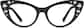 Front view of Cat-Eye Glasses 7820912 in Charcoal thumbnail