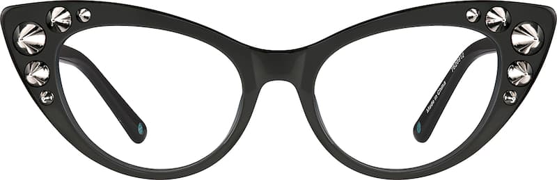 Charcoal Cat-Eye Glasses