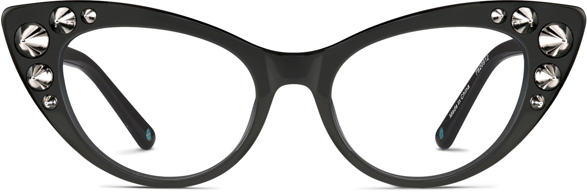 Charcoal Cat-Eye Glasses