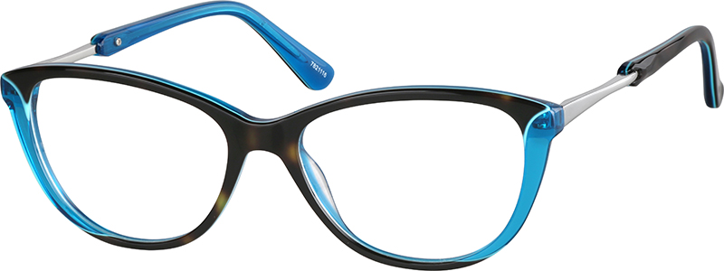 Blue Cat Eye Glasses 7821116