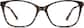 Front view of Square Glasses 7821215 in Brown thumbnail