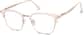 Angle view of Browline Glasses 7821519 in Pink thumbnail