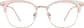 Front view of Browline Glasses 7821519 in Pink thumbnail