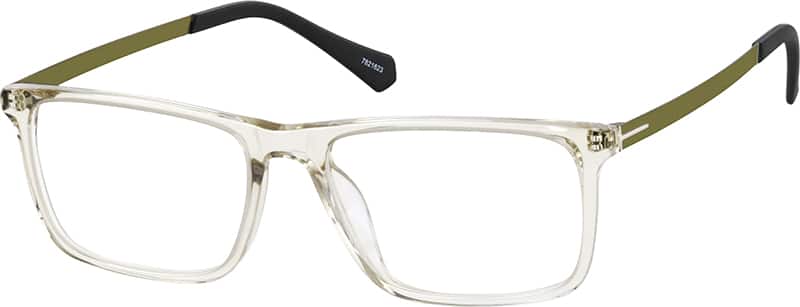 Angle view of Rectangle Glasses 7821623 in Mist