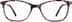 Rectangle Glasses 7821717 in Purple Tort