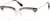Angle view of Browline Glasses 7821925 in Tortoiseshell thumbnail