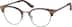 Browline Glasses 7822015 in Brown Pattern