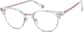 Angle view of Browline Glasses 7822019 in Pink Tortoiseshell thumbnail