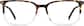 Front view of Rectangle Glasses 7822525 in Classic Tortoiseshell thumbnail