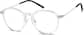Angle view of Round Glasses 7822623 in Clear thumbnail