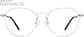 Front view of Round Glasses 7822623 in Clear thumbnail