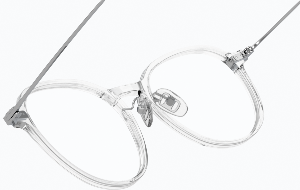 See-through view of Round Glasses 7822623 in Clear thumbnail