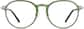 Front view of Round Glasses 7822624 in Green thumbnail