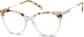 Angle view of Round Glasses 7823039 in Clear thumbnail