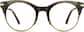 Front view of Round Glasses 7823412 in Dune Ombre thumbnail