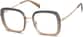 Angle view of Square Glasses 7823512 in Grey thumbnail
