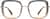 Front view of Square Glasses 7823512 in Grey thumbnail