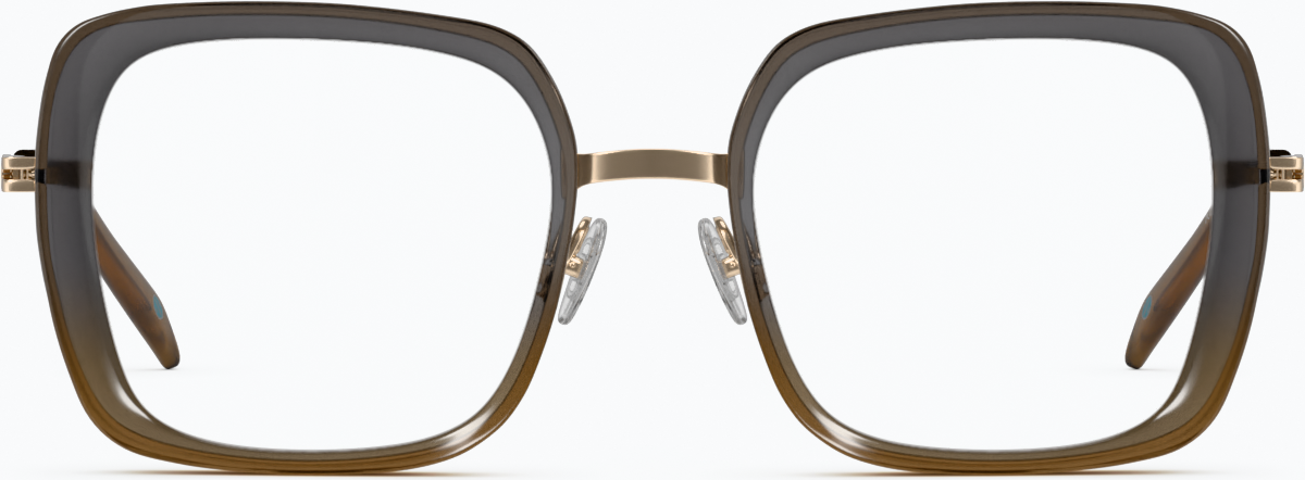 Front view of Square Glasses 7823512 in Grey thumbnail