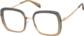 Angle view of Square Glasses 7823512 in Grey thumbnail