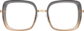 Front view of Square Glasses 7823512 in Grey thumbnail