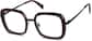 Angle view of Square Glasses 7823518 in Red thumbnail