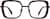 Front view of Square Glasses 7823518 in Red thumbnail