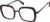 Angle view of Square Glasses 7823518 in Red thumbnail