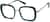 Angle view of Square Glasses 7823524 in Ocean thumbnail