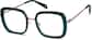 Angle view of Square Glasses 7823524 in Ocean thumbnail