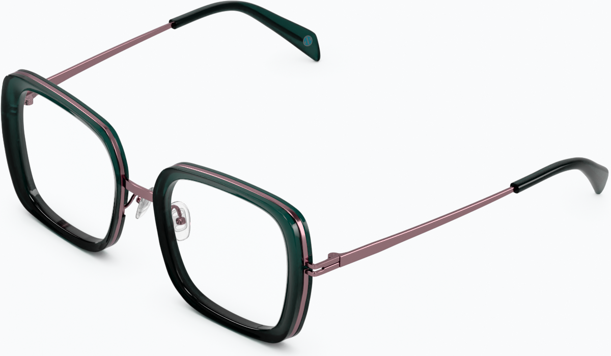 Angle view of Square Glasses 7823524 in Ocean thumbnail