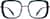 Front view of Square Glasses 7823524 in Ocean thumbnail