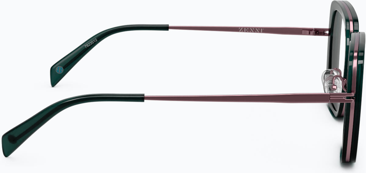 Side view of Square Glasses 7823524 in Ocean thumbnail